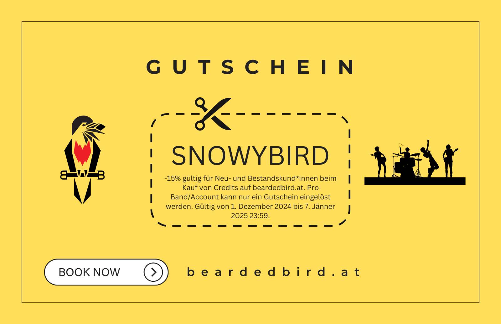 Gutscheincode SNOWYBIRD